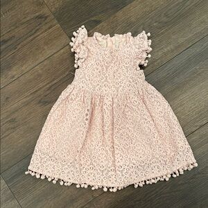 Pink Lace Kids Dress